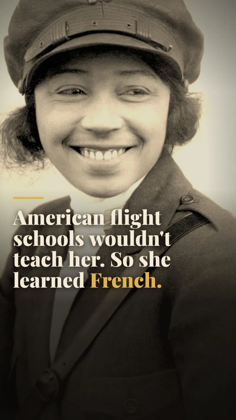 Reel cover: Bessie Coleman